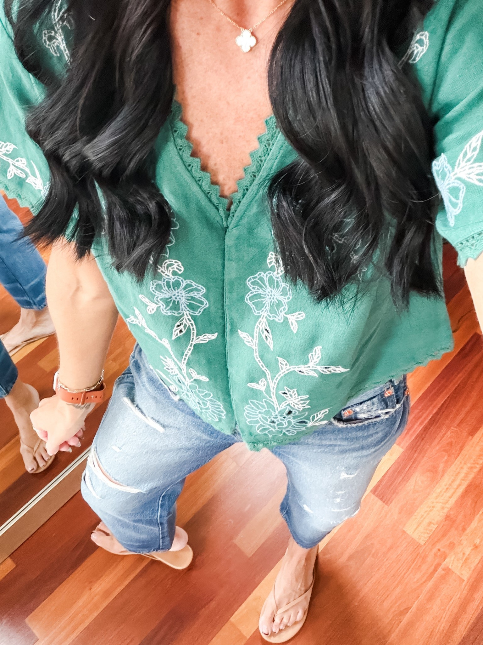 Love this embroidered top!
Small top
0 denim
@Target 

#LTKootd #LTKSeasonal #LTKSaleAlert