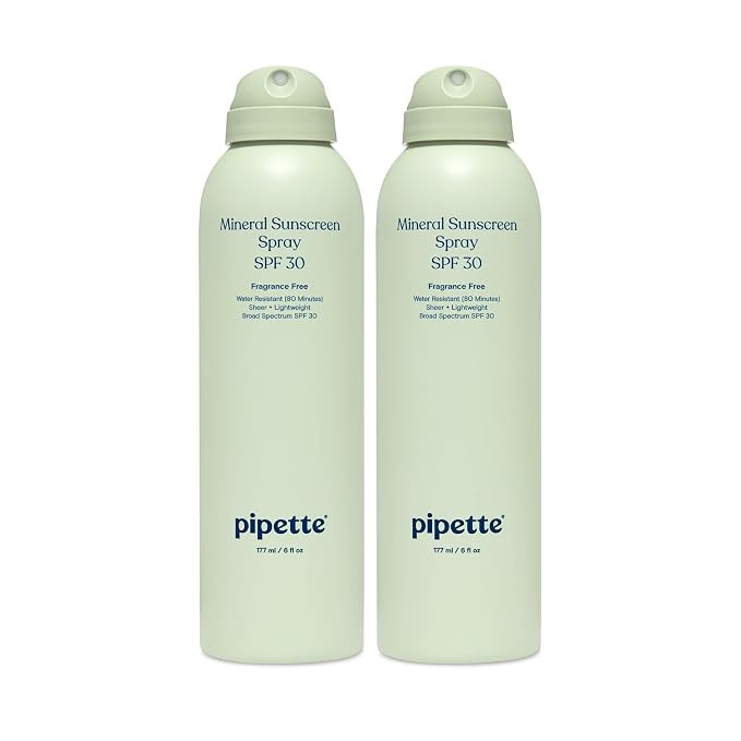 Pipette Baby Mineral Sunscreen Spray SPF 30, Broad Spectrum with Non-Nano Zinc Oxide, Water Resis... | Amazon (US)
