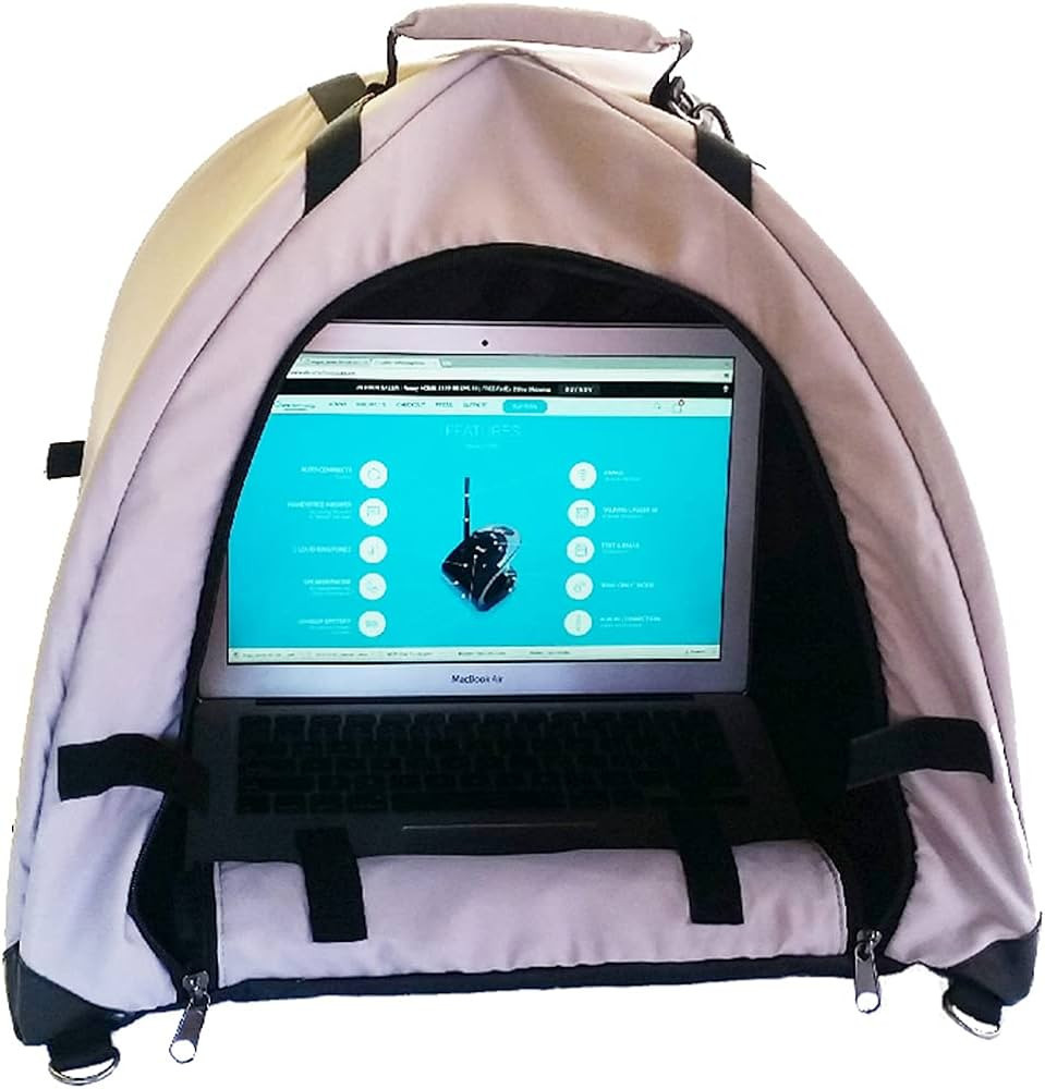 Laptop Tent Sun Shade & Water-Resistant Bag with Glare Shield, Shoulder Strap, Portable Case for ... | Amazon (US)