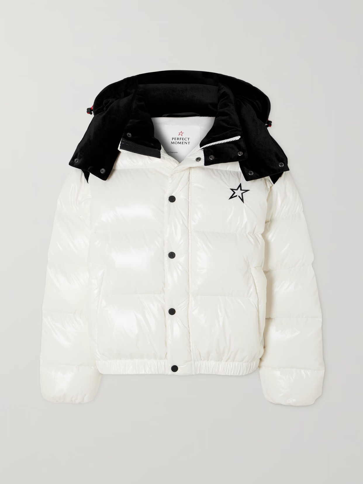 Perfect Moment - Moment Ii Velvet-trimmed Hooded Quilted Down Ski Jacket - White | NET-A-PORTER (UK & EU)