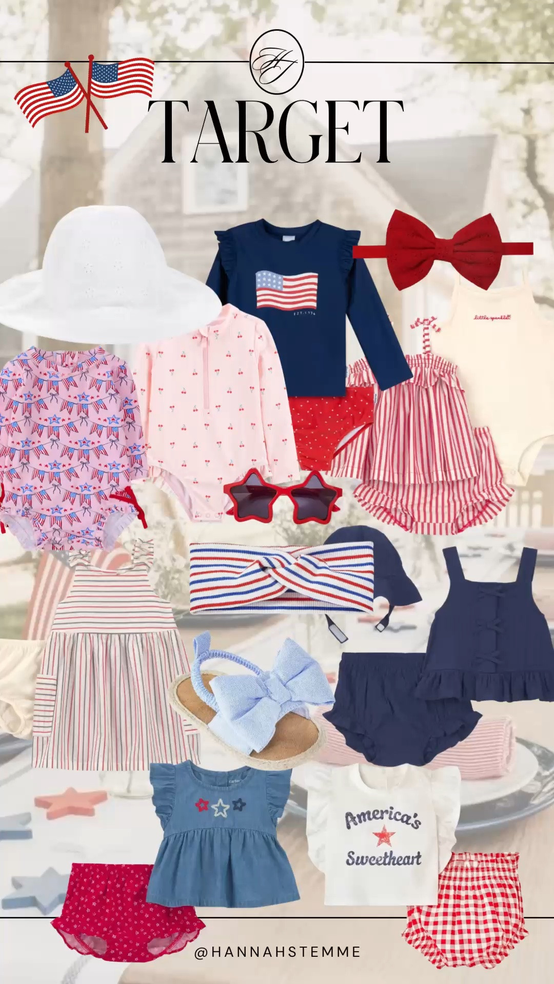Tiny patriotic finds for the girls that are almost too cute to handle 🇺🇸❤️ From little swimsuits and matching sets to bows, sandals, and festive outfits for Memorial Weekend + the 4th of July ✨

Affordable Target finds that make holiday dressing easy (and adorable). Saving this now because the cutest sizes always go FAST 👀 Comment MINI for all the links!

#targetkids #targetfinds #4thofjulyoutfits #momfinds #matchingmoments