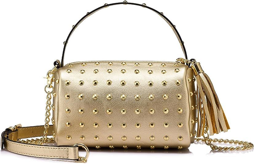 Shoulder Bag Small Side Purse Mini Clutch with Bling Rivets | Amazon (US)