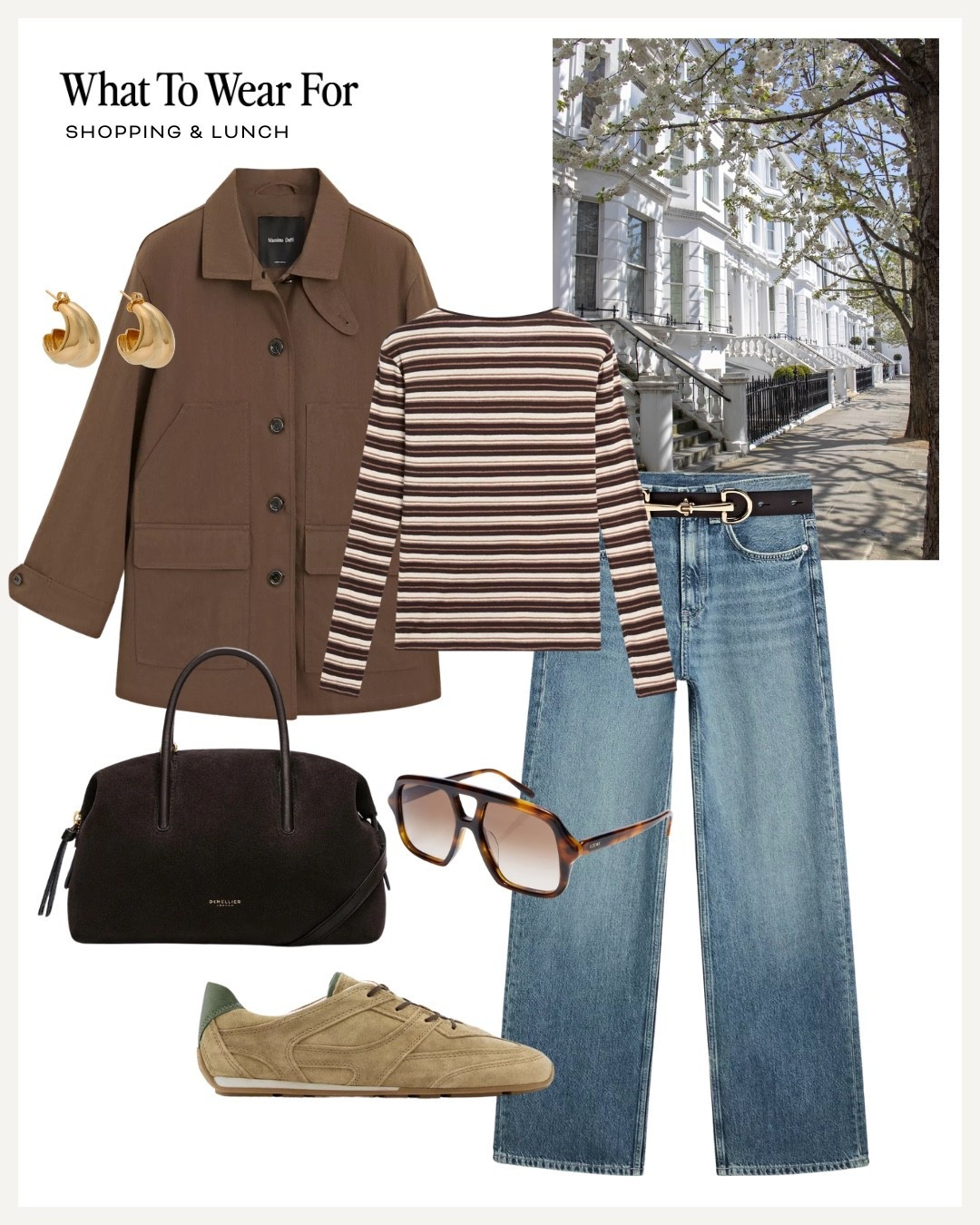 Shopping & lunch 

Spring outfits / Massimo Dutti / suede trainers / brown jacket / striped top 

#LTKuk #LTKstyletip #LTKspring
