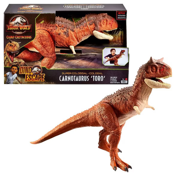 ​Jurassic World Camp Cretaceous Colossal Carnotaurus Toro Figure | Target