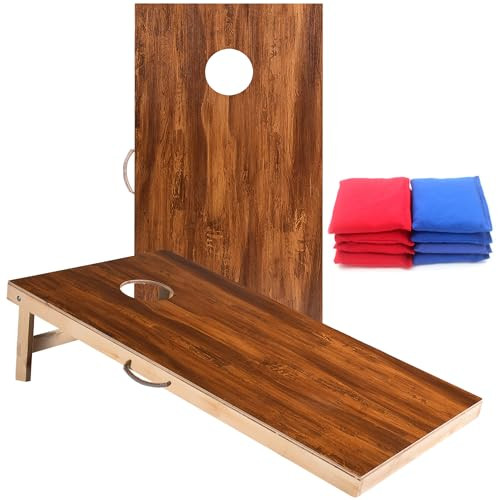 Cornhole Set 4'x2' Cornhole Board Sets with Bags Regulation Size, Corn Hole Games for Adults Outd... | Amazon (US)