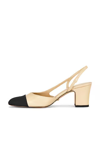 Dorit Block Heel in Nude | Revolve Clothing (Global)