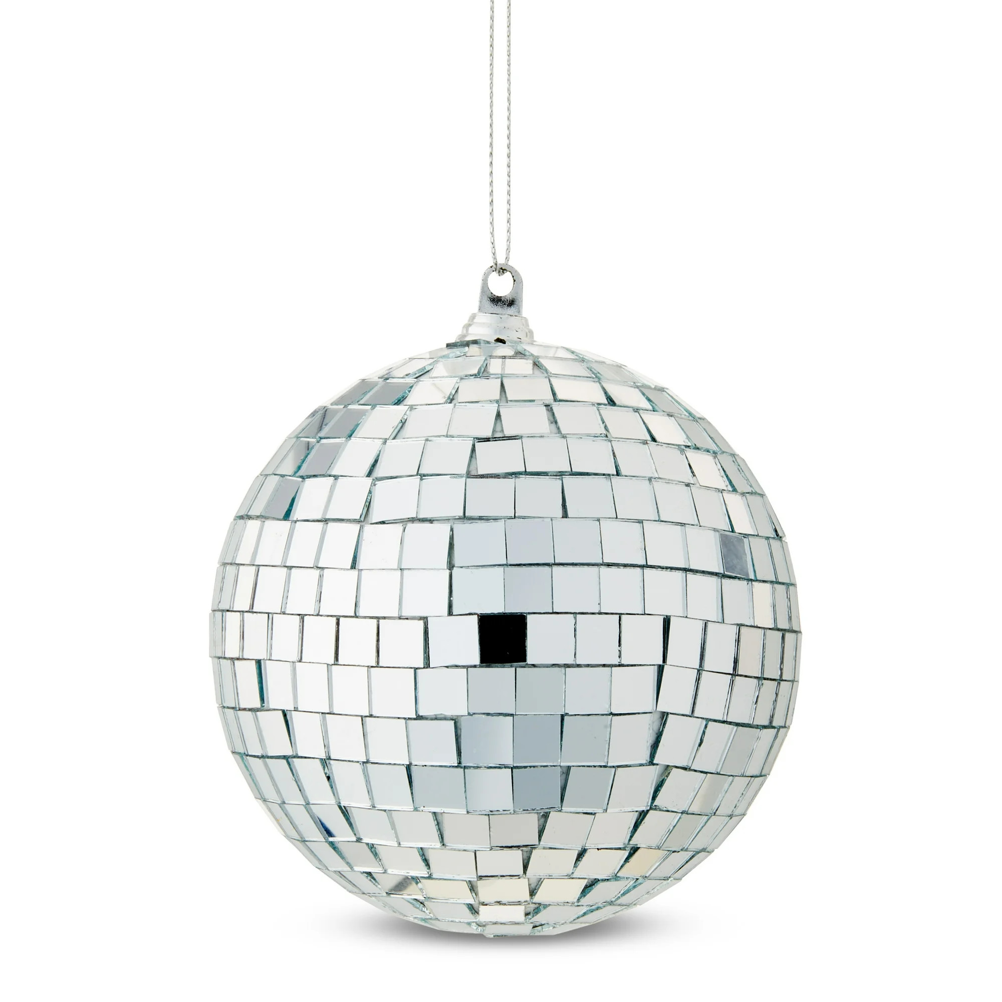 Silver Disco Ball Hanging Ornament, 4 inch | Walmart (US)
