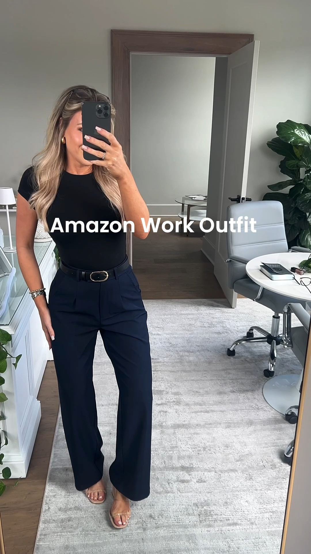An Amazon work outfit I’m obsessed with 🫶🏻 perfect for transitioning into fall at the office! 

Wearing a size XS reg in these wide leg pants! 

#workoutfits #officeoutfits #amazonfashion #amazonofficewear #capsuleworkwardrobe

#LTKWorkwear