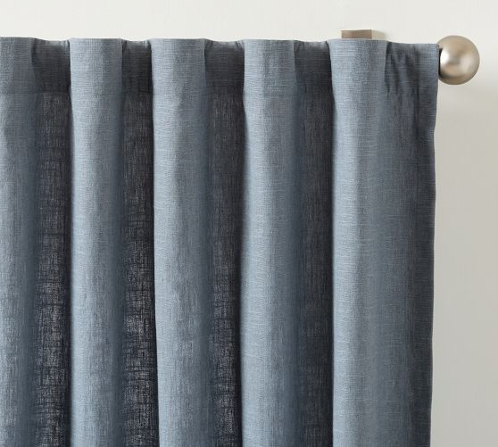 Emery Linen Curtain | Pottery Barn (US)