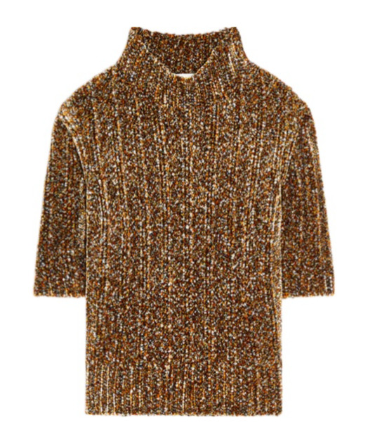 Dries Van Noten Mock Neck Short-Sleeved Sweater | Senser US
