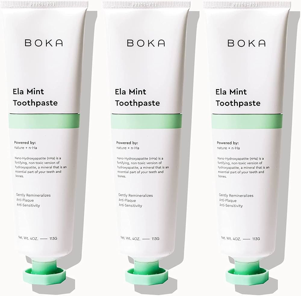 Boka Fluoride Free Toothpaste Nano Hydroxyapatite, Helps Remineralize, Appropriate for Sensitive ... | Amazon (US)