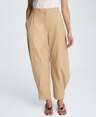 Kenneth Cole Women's Double Pleated Barrel Pants - Farro | Macy's