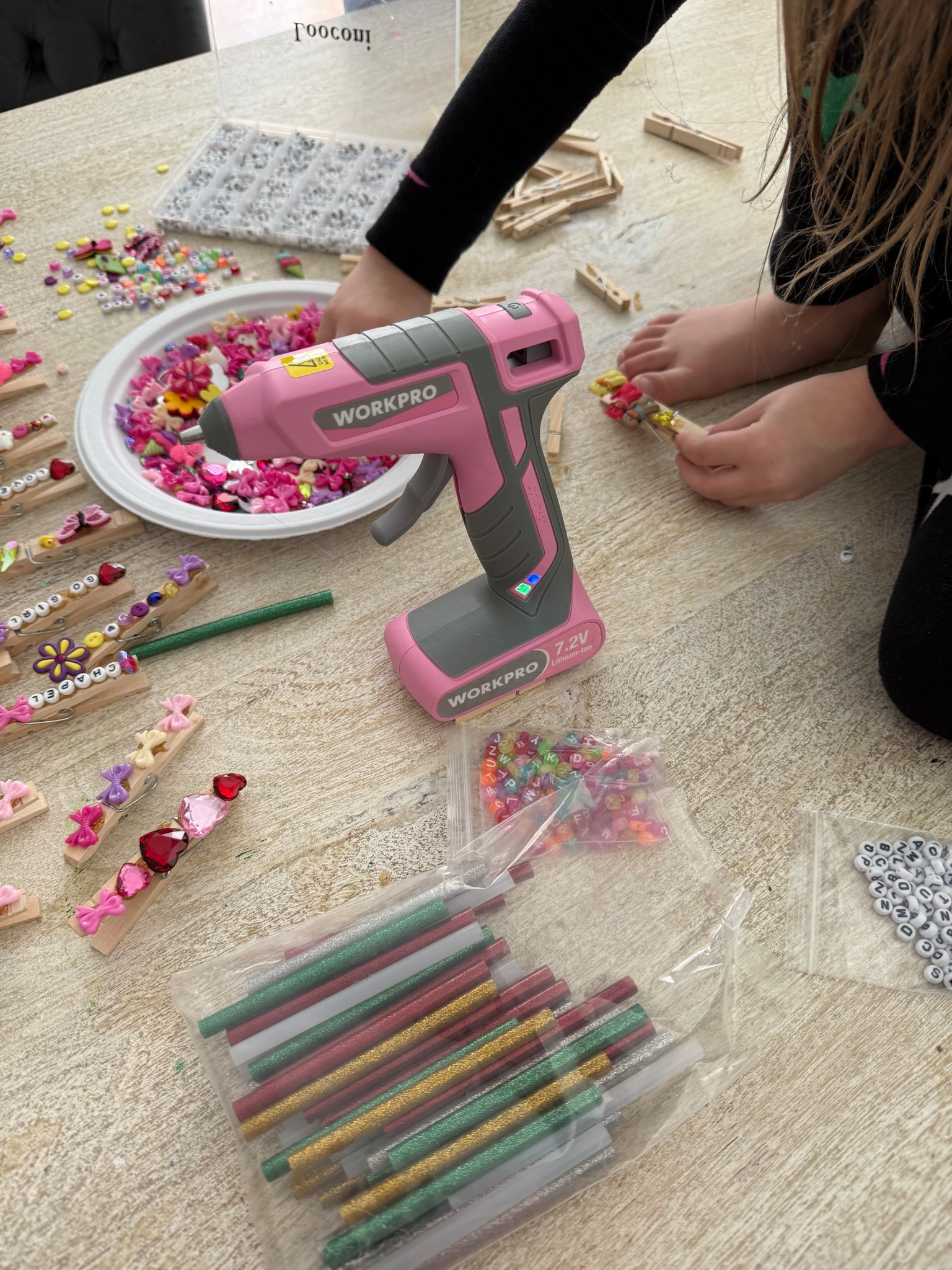Hot glue gun. Crafts 