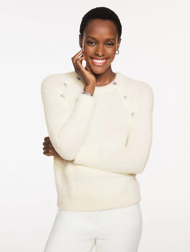 Plush Crewneck Sweater | Talbots