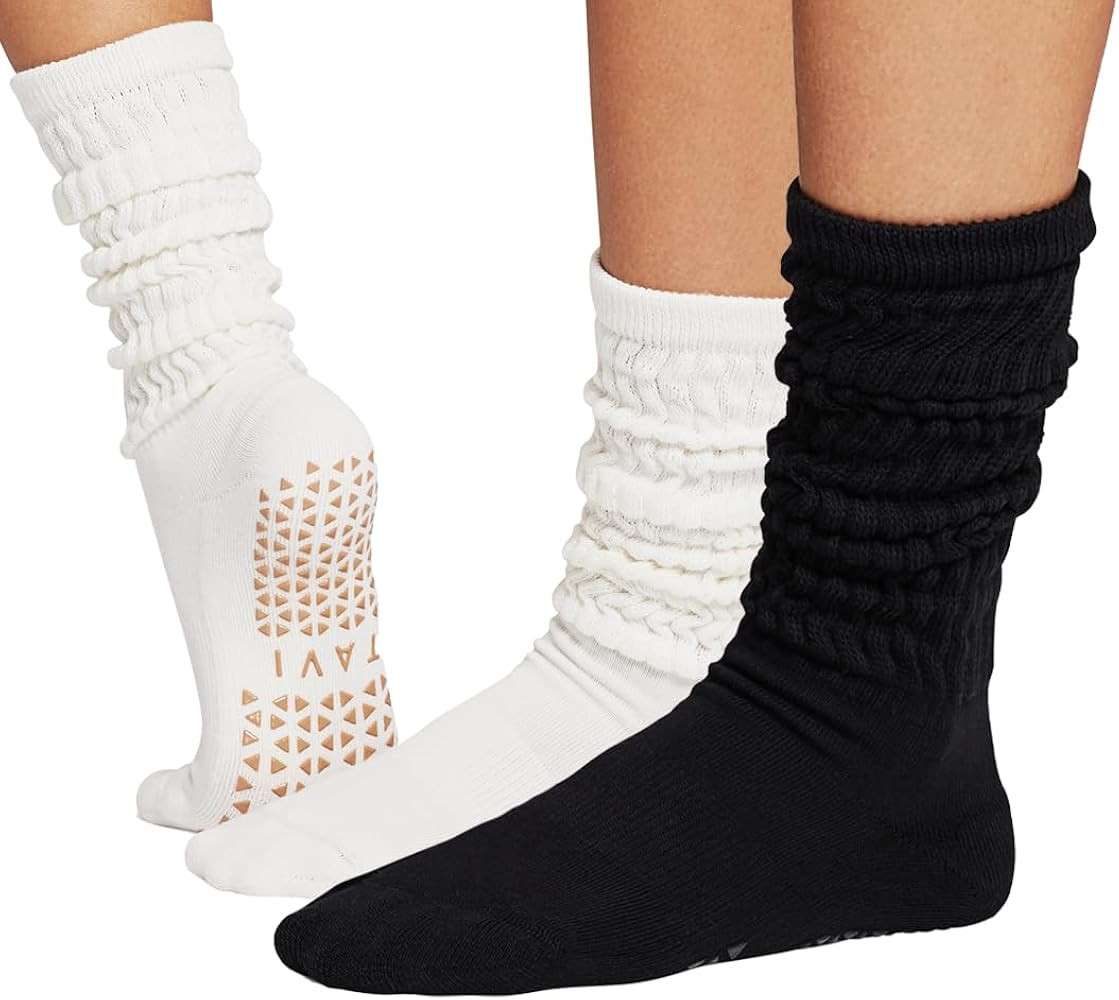 TAVI NOIR Stacy Slouch Grip Socks – Pilates Socks for Women, Non-Slip Yoga, Barre, Dance & Stud... | Amazon (US)