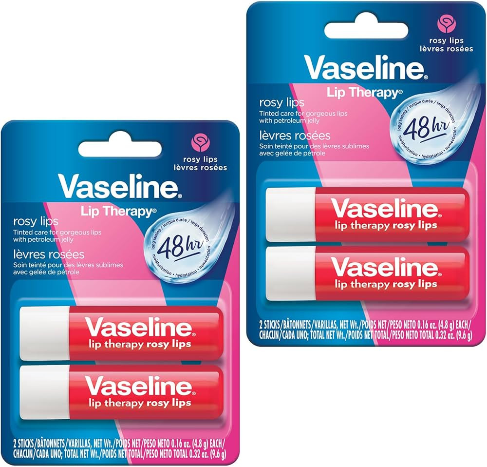 Vaseline Lip Therapy Care Rosy, Fast-Acting Nourishment, Ideal for Chapped, Dry, Cracked, or Dama... | Amazon (US)