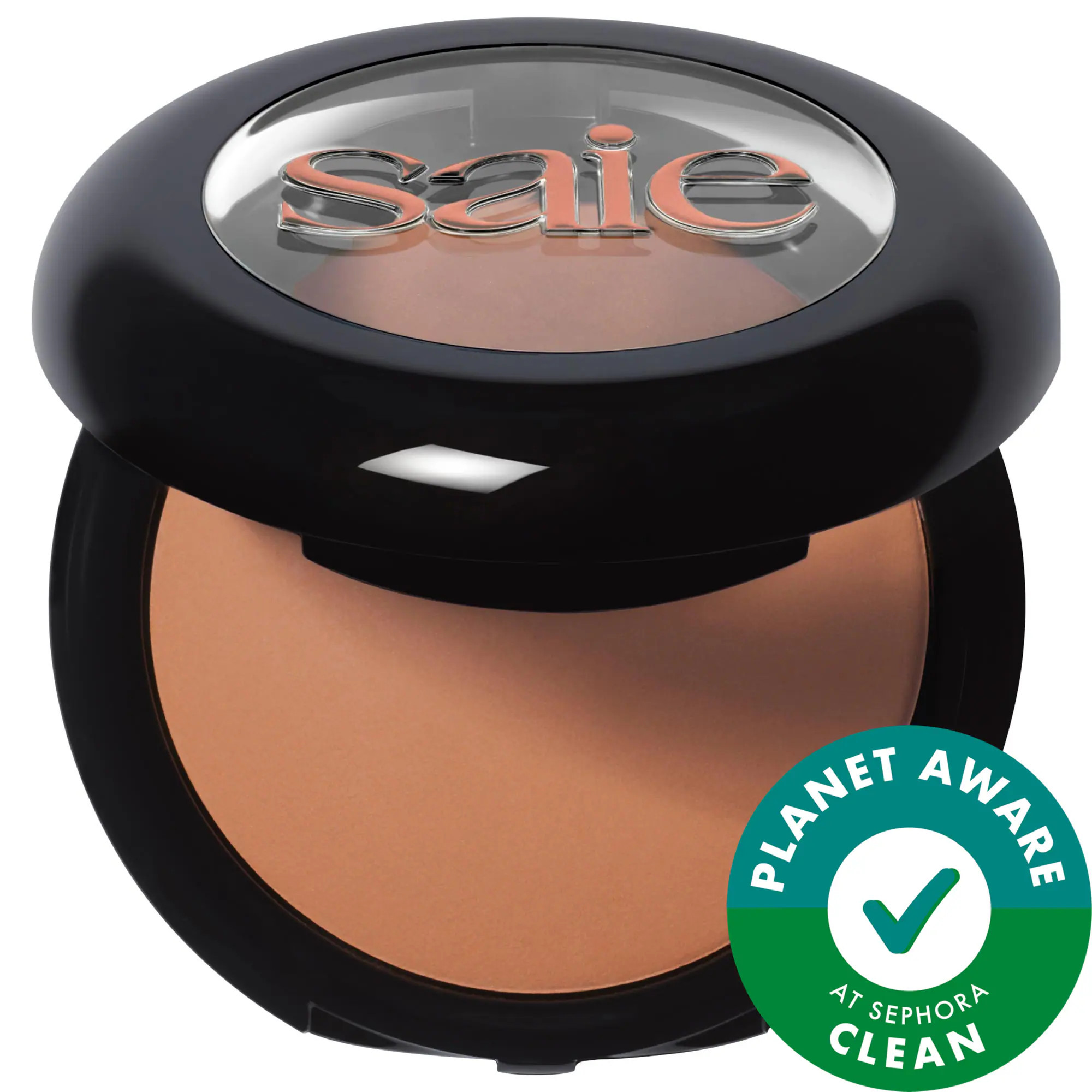 Saie SuperSuede Radiant Talc-Free Baked Powder Bronzer Amalfi 0.28 oz/8 g | Sephora (US)