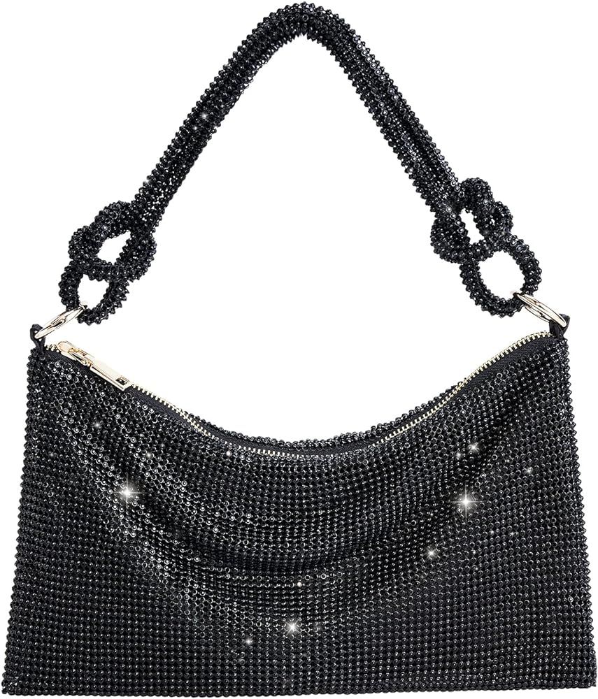 WLLWOO WLLWOO Rhinestone Purses Clutch For Women-Chic Evening Bags,Shiny Crossbody Handbags For P... | Amazon (US)