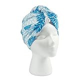 DII Women's Adjustable Microfiber Hair Wrap, Blue Dahlia | Amazon (US)