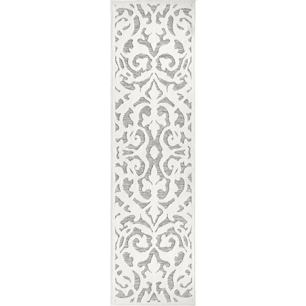My Texas House by Orian Lady Bird Area Rug - 2'3" x 8' - Natural Gray | Bed Bath & Beyond