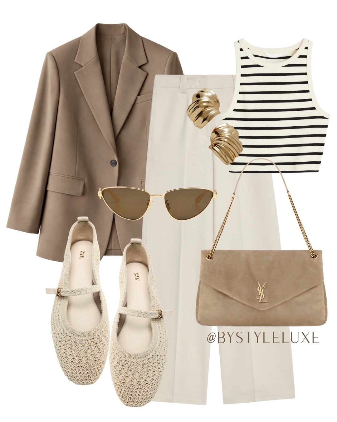 SOFT NEUTRALS - A chic blazer with neutrals look. Perfect for spring/summer city break or lunch dates 🍸

#blazer #balletflats #springoutfit

#LTKshoes #LTKeurope #LTKspring
