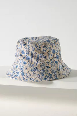 Coney Island Picnic Wallpaper Floral Bucket Hat | Anthropologie (US)