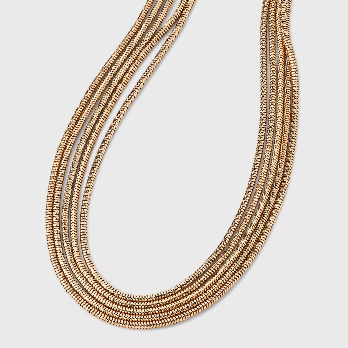 Row Chain Necklace - A New Day™ Gold | Target