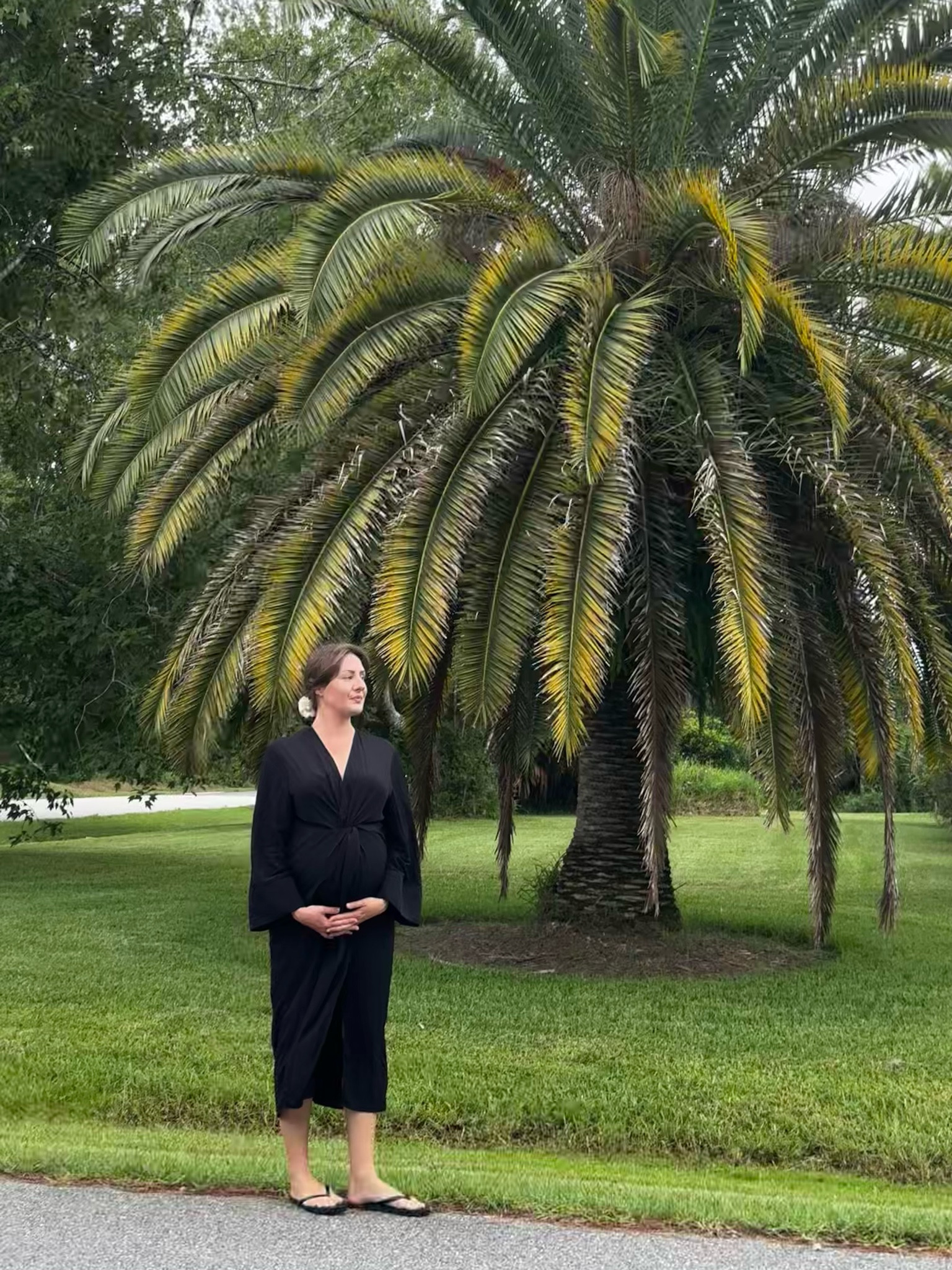 oversized stretchy easy dresses 
bump friendly dresses / belly fitting dresses / stretchy dresses / oversized dresses / black dresses / summer dresses / comfortable dresses / easy dresses / simple dresses / modest fashion / casual dresses/ pregnancy looks / maternity style / expectant mothers dress / flip flops / accessories / hair clips 

#LTKBump #LTKStyleTip #LTKShoeCrush