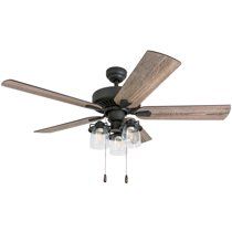 Prominence Home 50585-35 Briarcrest Farmhouse 52-Inch Aged Bronze Indoor Ceiling Fan, Multi-Arm L... | Walmart (US)