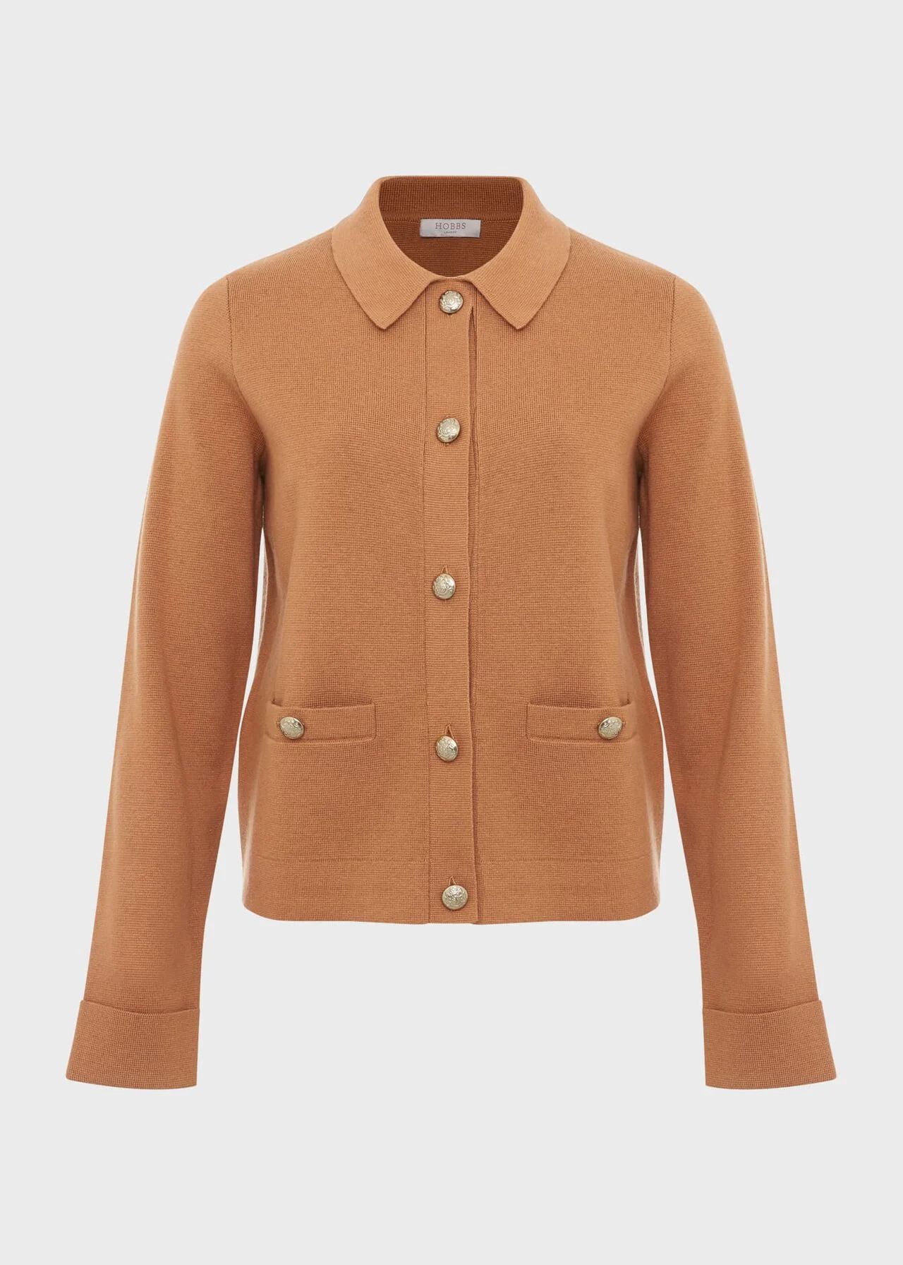 Mora Cotton Wool Knitted Jacket | Hobbs