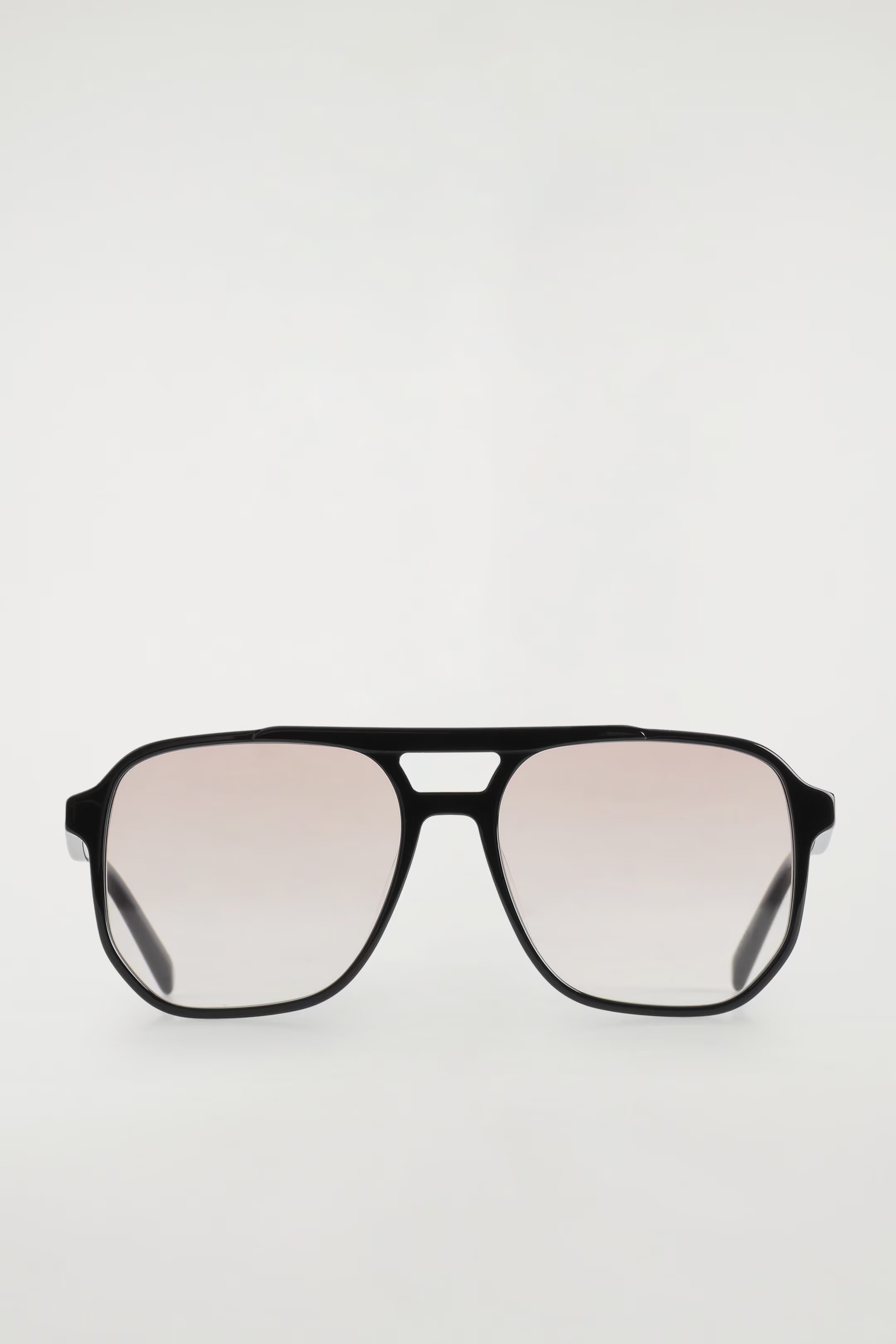 OVERSIZED SQUARE-FRAME AVIATOR SUNGLASSES - BLACK | COS | COS UK
