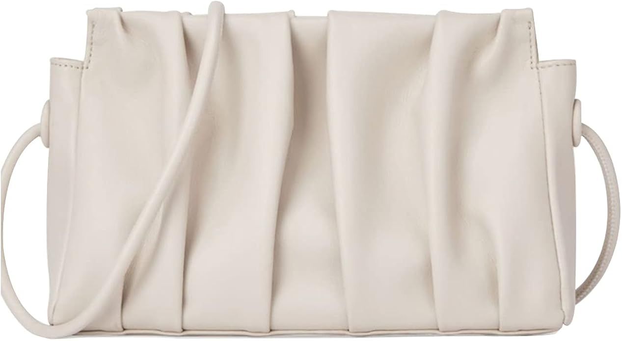Eget Cloud Crossbody Ruched Bag Rectangle Clutch Purse Pouch Tote Handbag Fashion Trendy Shoulder... | Amazon (US)