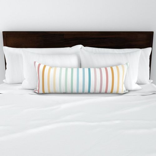 Pastel Rainbow Stripes | Spoonflower