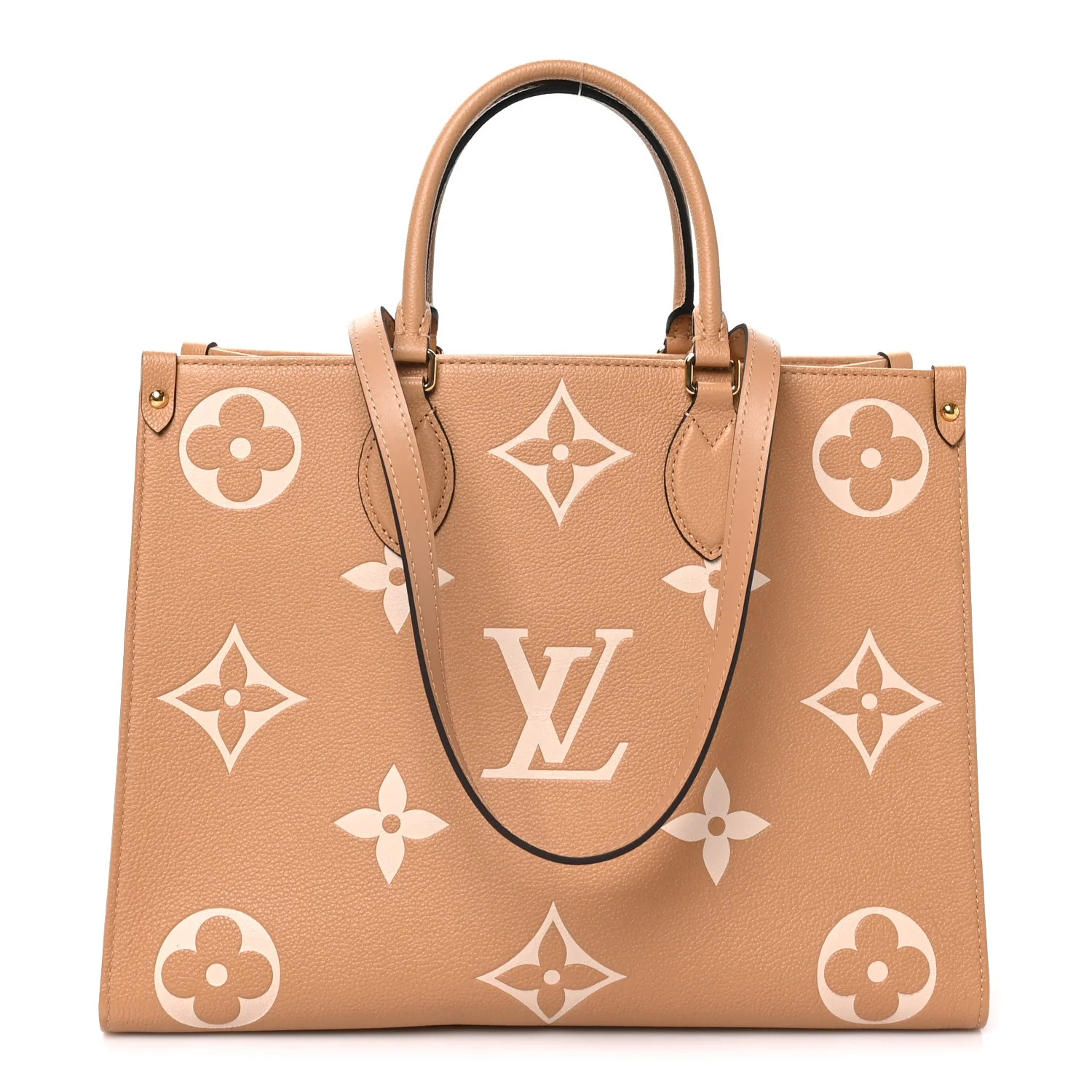 Louis Vuitton Empreinte Monogram Giant Onthego MM Arizona Creme 1955066 | FASHIONPHILE (US)