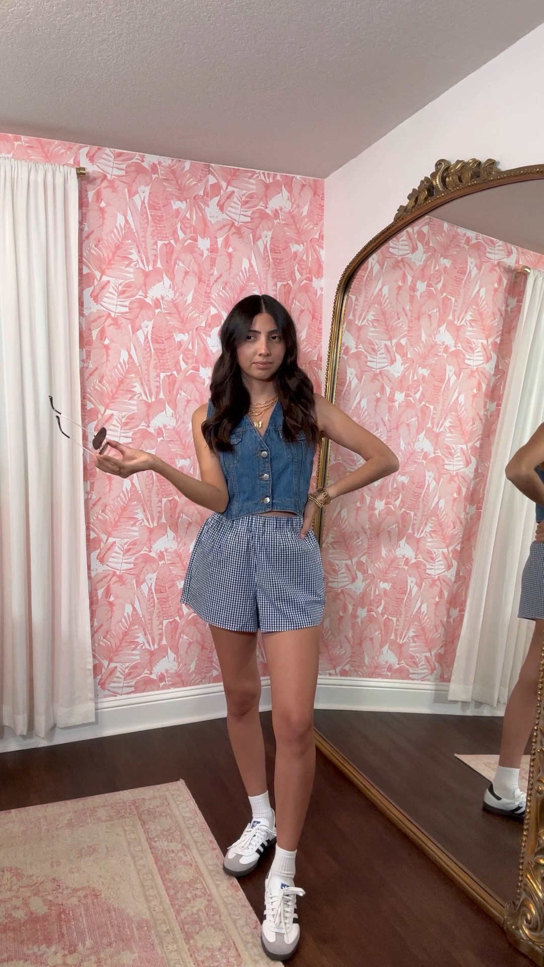 denim vest 4 ways 

#springoutfit #denimvest #springfashion #stylereel #outfitideas 

#LTKStyleTip