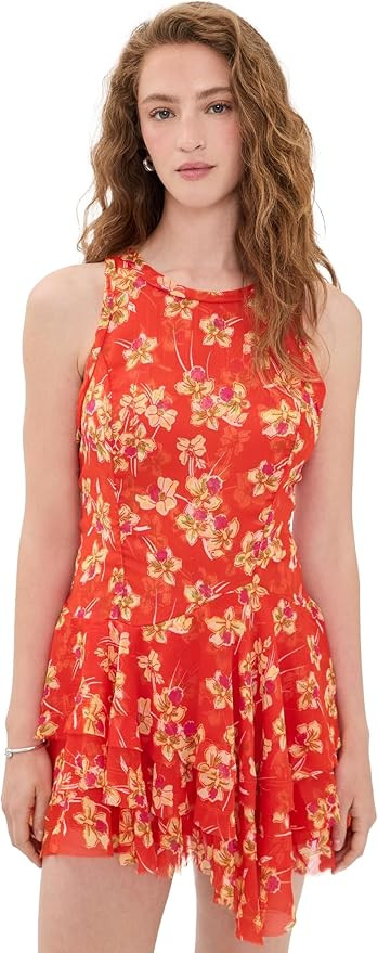 Free People Women's Raven Printed Mini Dress | Amazon (US)