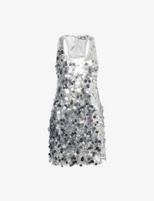 AMY LYNN - Sequin scoop-neckline woven mini dress | Selfridges.com | Selfridges