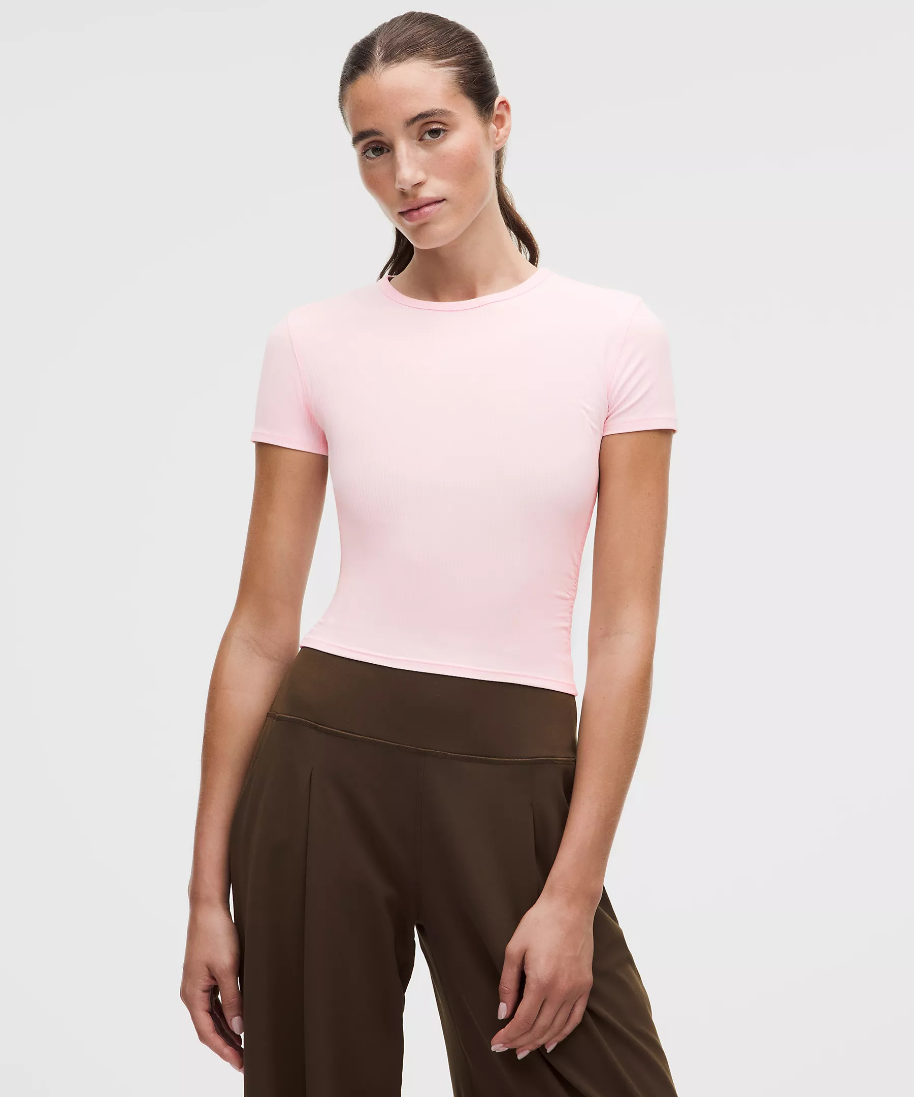 All It Takes Ribbed Keyhole Short-Sleeve Shirt | Lululemon (US)