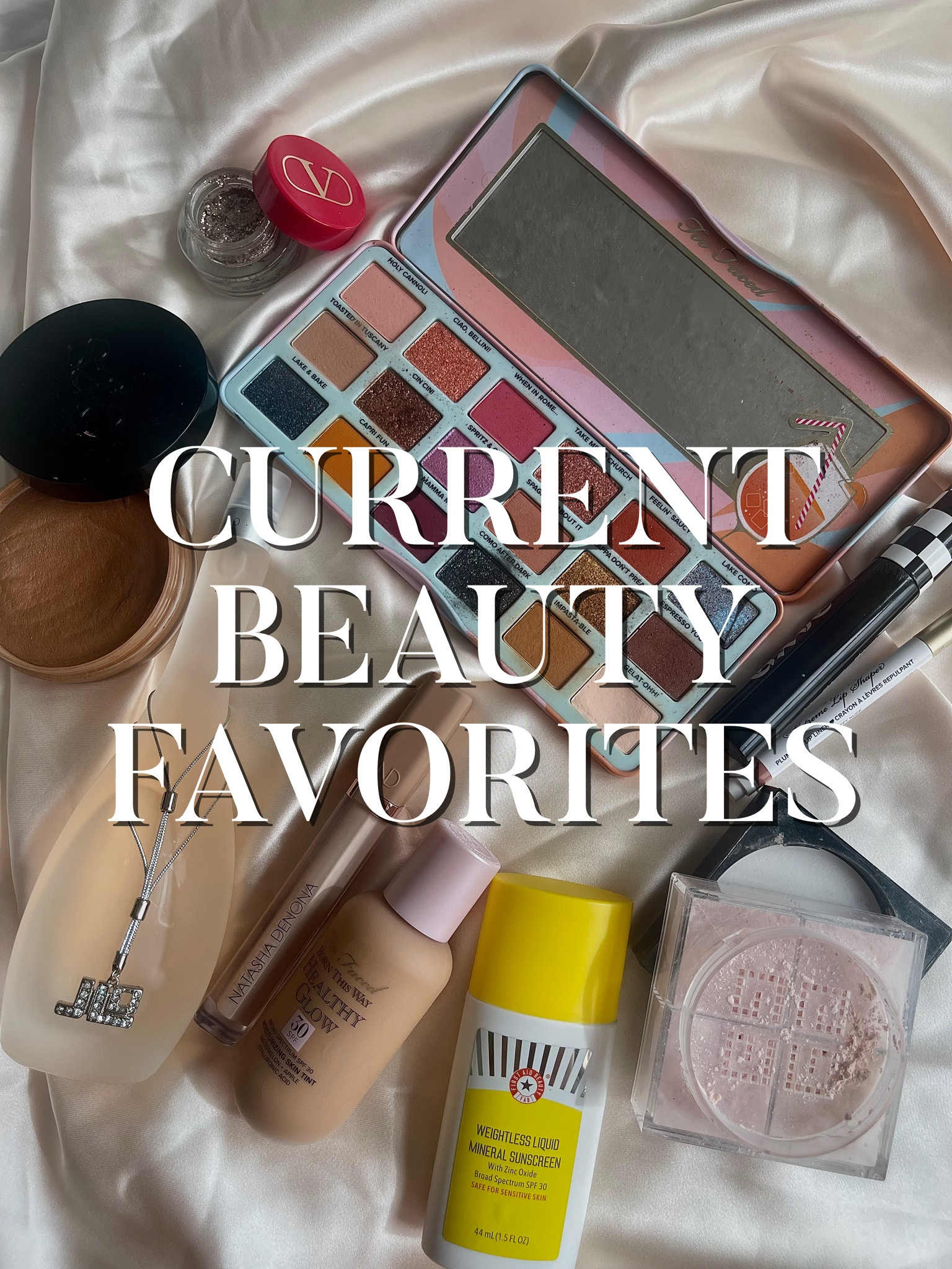  Current beauty faves. Sephora sale beauty faves ulta faves makeup mascara palette summer makeup summer eyeshadow tinted moisturizer. Too faced. Gxve beauty. Spf. Facial products 

#LTKSeasonal #LTKsalealert #LTKbeauty
