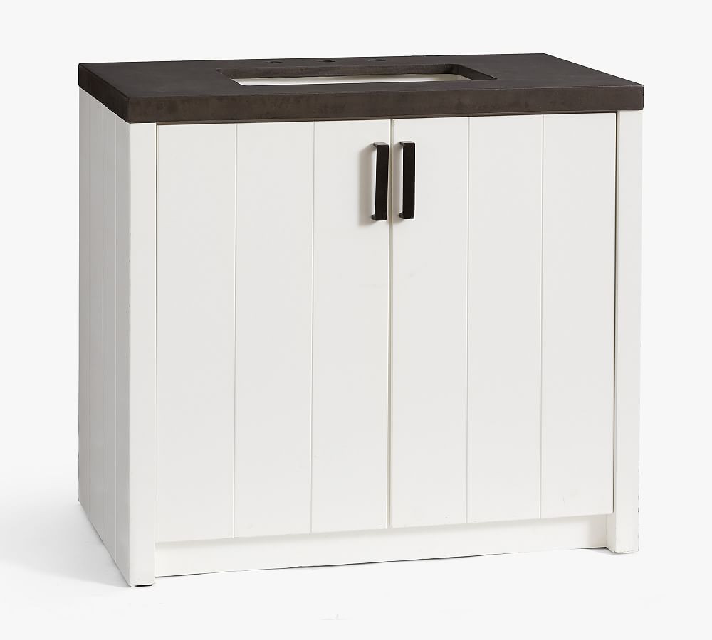 Austen 36" Concrete Top Single Sink Vanity | Pottery Barn (US)
