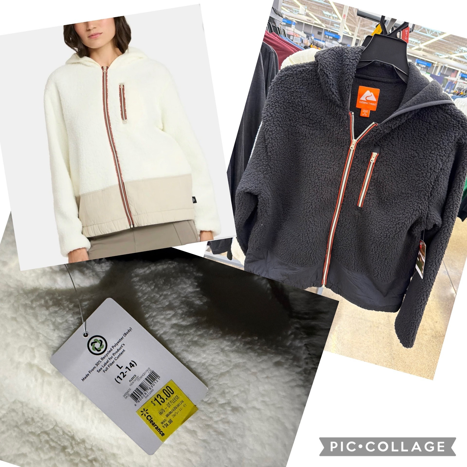 Anyone else looking for a nice fleece full zip? Saw this and fell in love with the colors and mixed media. Best part… in store it’s $13!!! More than half off! Check out your local Walmart. If they don’t have it, it is available online. 

#LTKCyberWeek #LTKActive #LTKGiftGuide