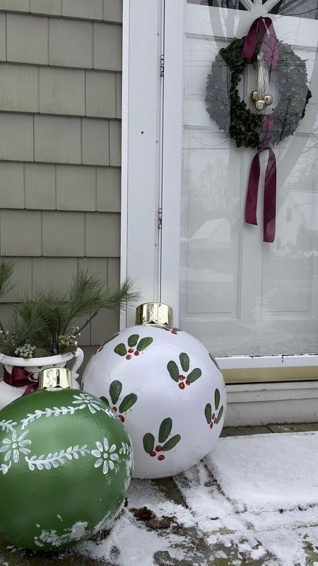 Painted these outdoor inflatable ornaments using outdoor craft paint to give them an upgrade! 

Outdoor Christmas decor, outdoor holiday decor, Christmas decorating, Christmas ornaments, cottage chic, grand millennial Christmas decor, coastal grandma holiday decor 

#LTKSeasonal #LTKhome #LTKHoliday