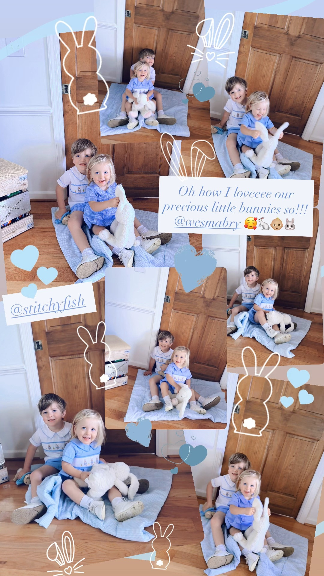 Oh how I loveeee our precious little bunnies so!!! @wesmabry 🥰🐇👶🏼🐰