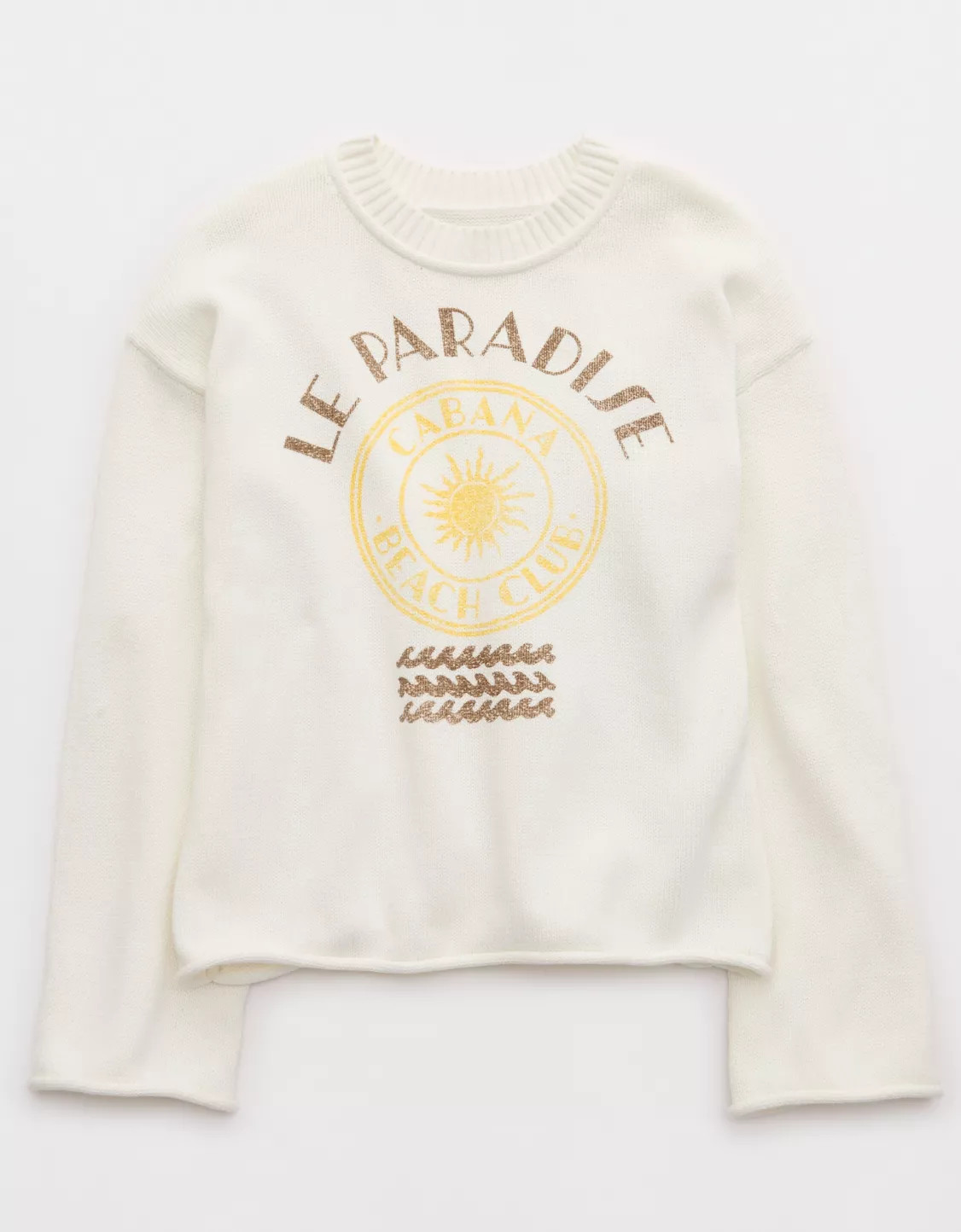Aerie Sunkissed Cotton Graphic Sweater | American Eagle Outfitters (US & CA)