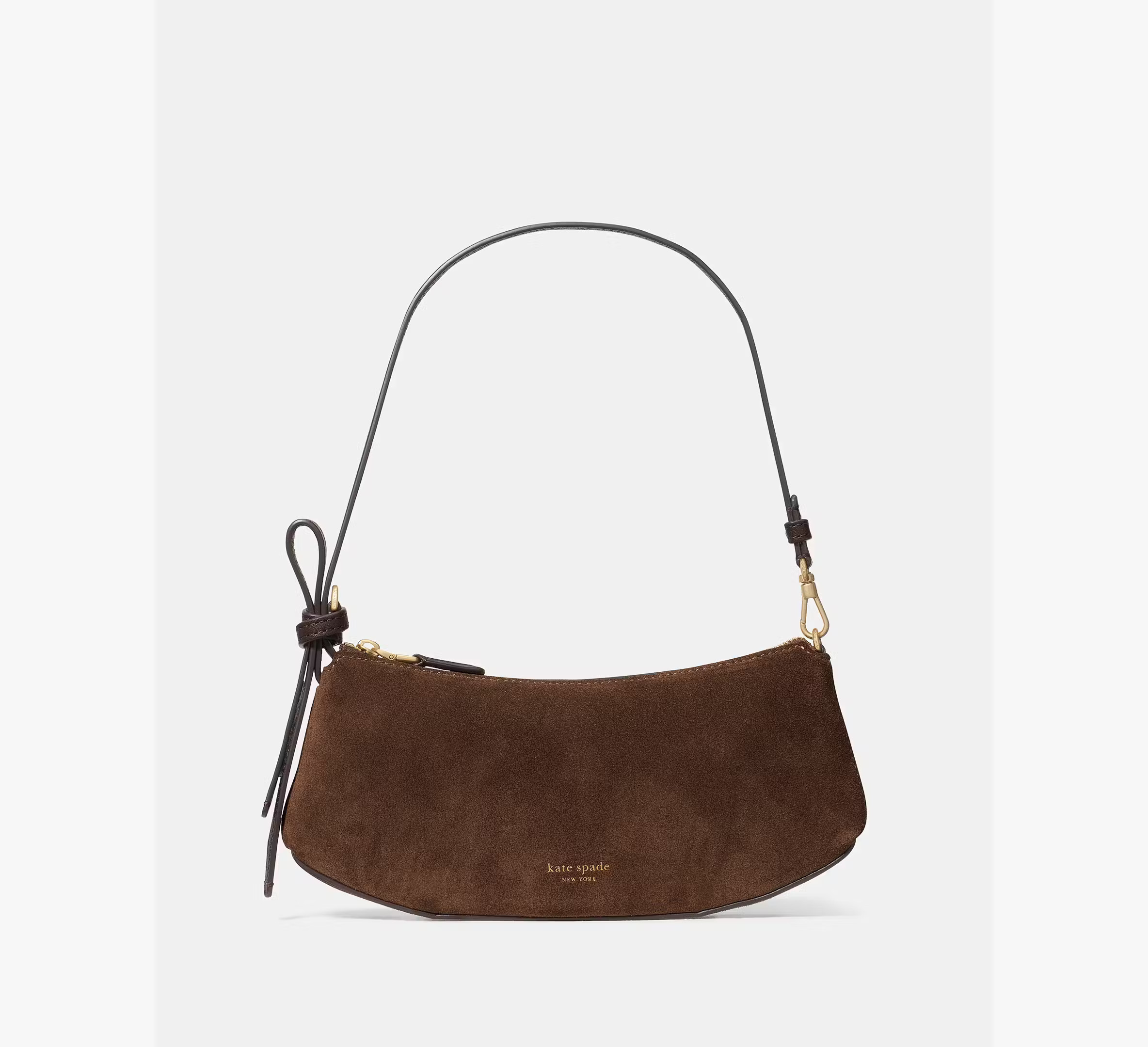 Kate Spade Loop Suede Pochette, Hot Fudge | Kate Spade (US)