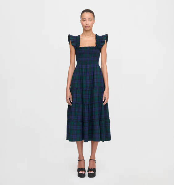 The Ellie Nap Dress - Blackwatch Tartan | Hill House Home US