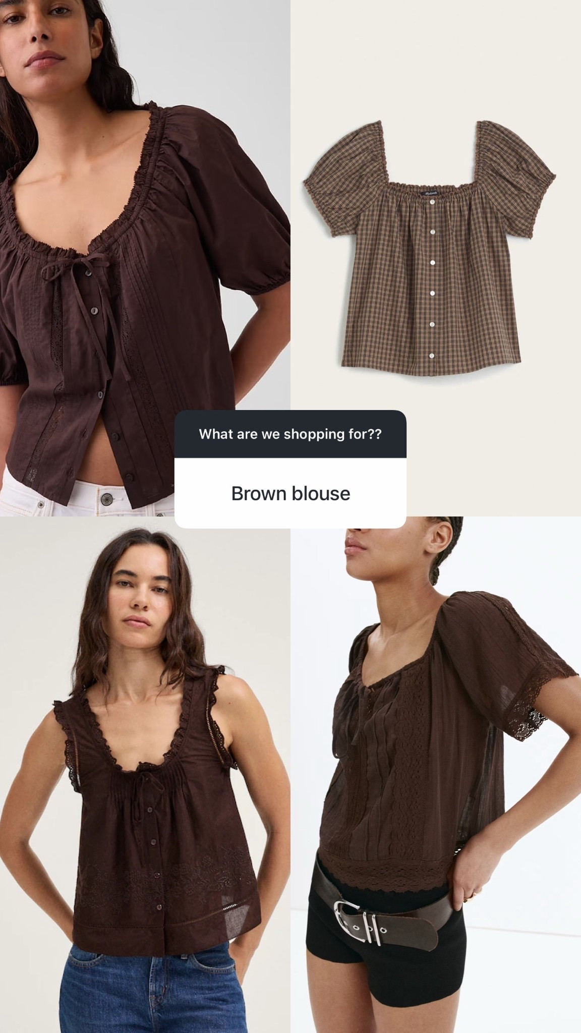 Brown blouses im loving for fall