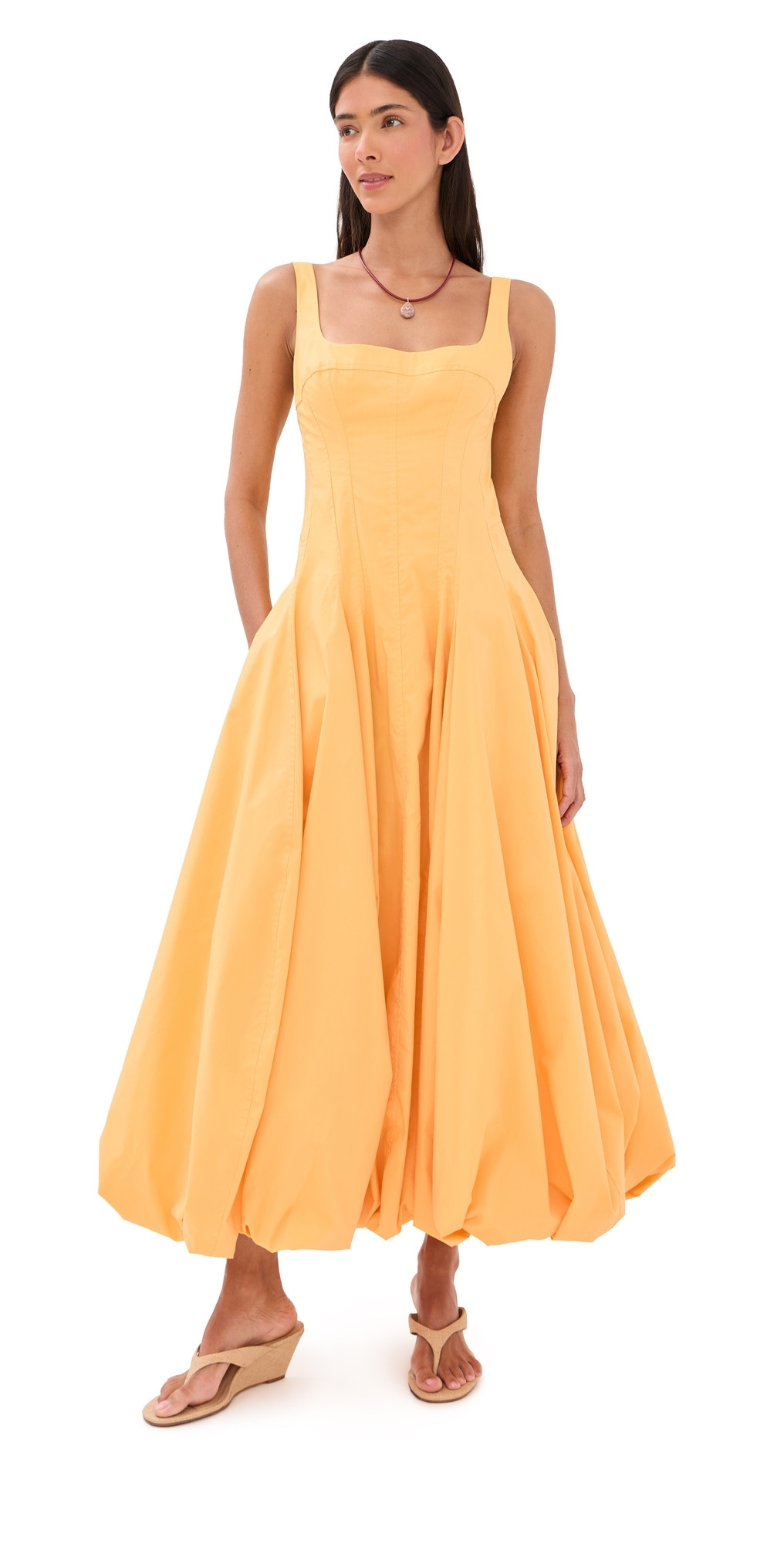SIMKHAI Hally Bubble Dress Mango 12 | Shopbop