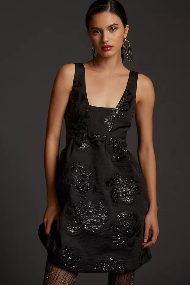 Maeve Jacquard Mini Dress | Anthropologie (US)