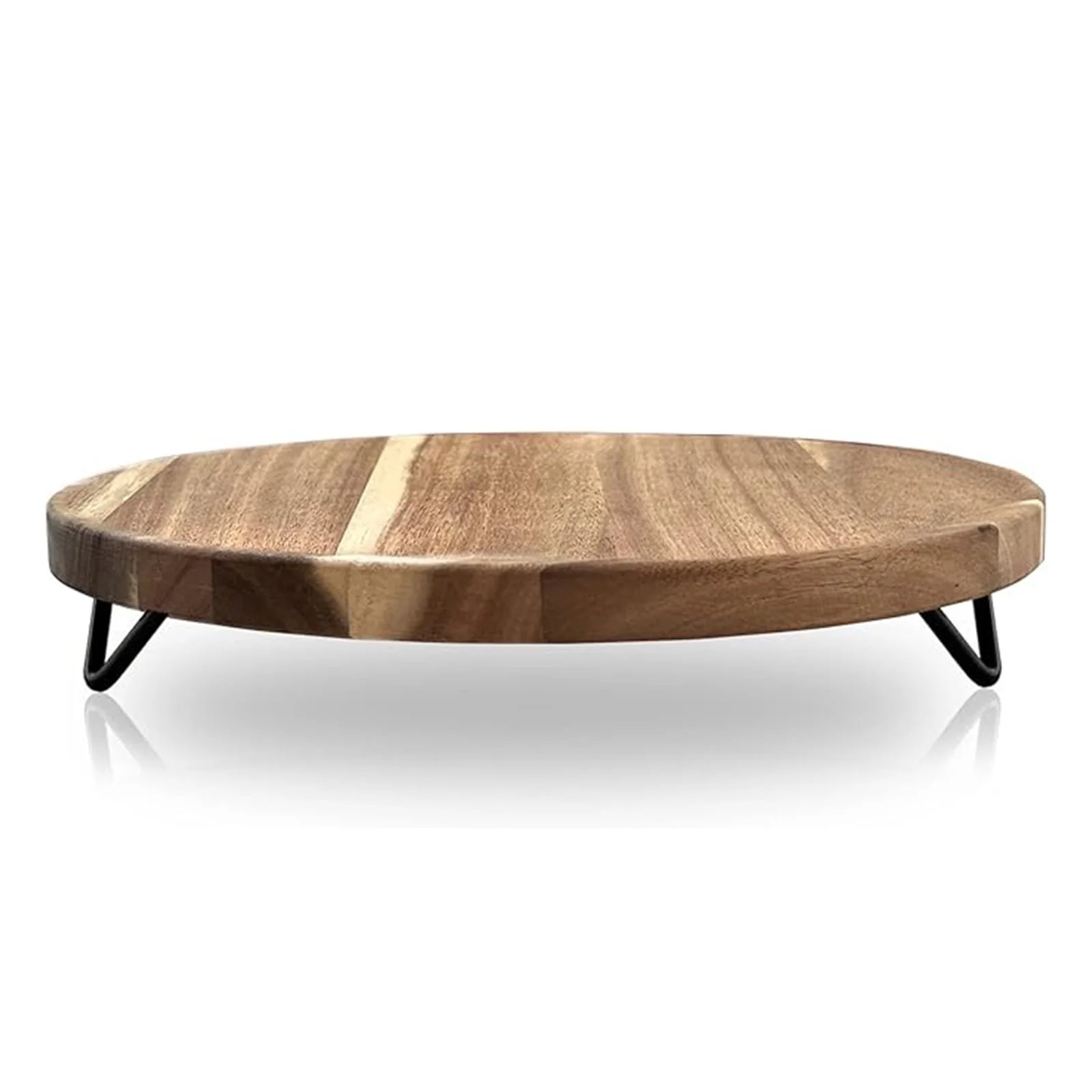 WILDMOS Decorative Round Wood Riser for Display,Pedestal Tray for Home or Kitchen and Bathroom Co... | Walmart (US)
